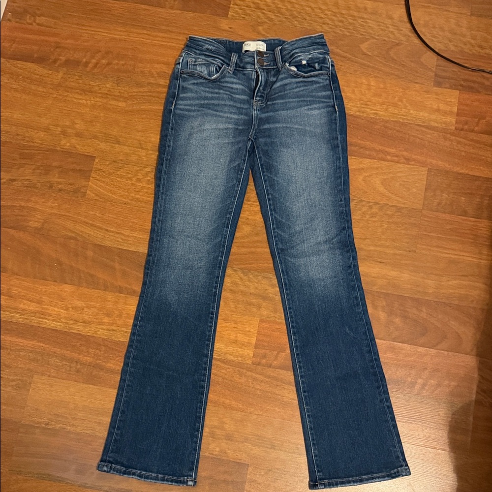 BKE Women's Dark Blue Flare Jeans